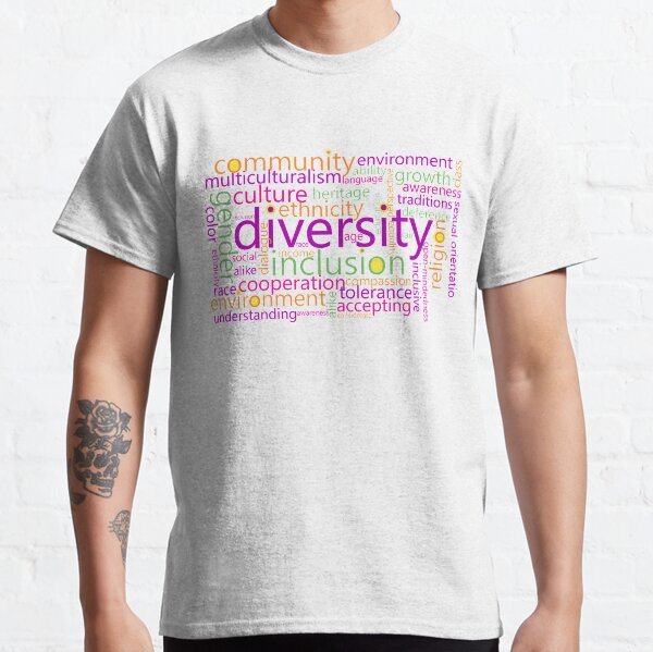 Diversity Word Cloud Classic T-Shirt