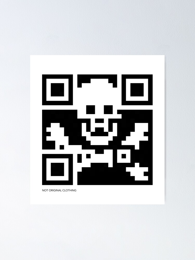 "QR Code Pirate flag" Poster for Sale by wiscan Redbubble