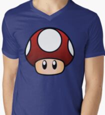 Camiseta para hombre de cuello en v Súper Mario Mushroom