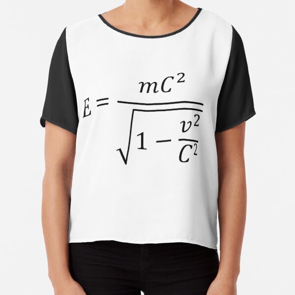 Total energy of moving mass - relativistic energy Chiffon Top