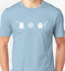 Camiseta ajustada "¡Papel, nieve, un fantasma!"