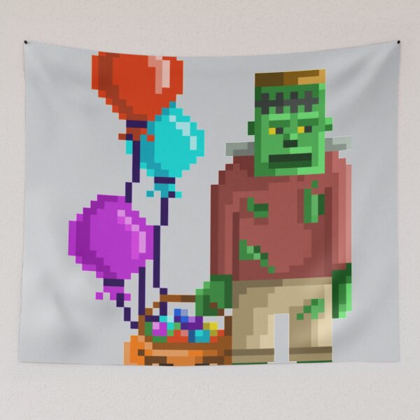 Item preview, Pixelated Trick or Treat Frank designed and sold by HopeDetour.