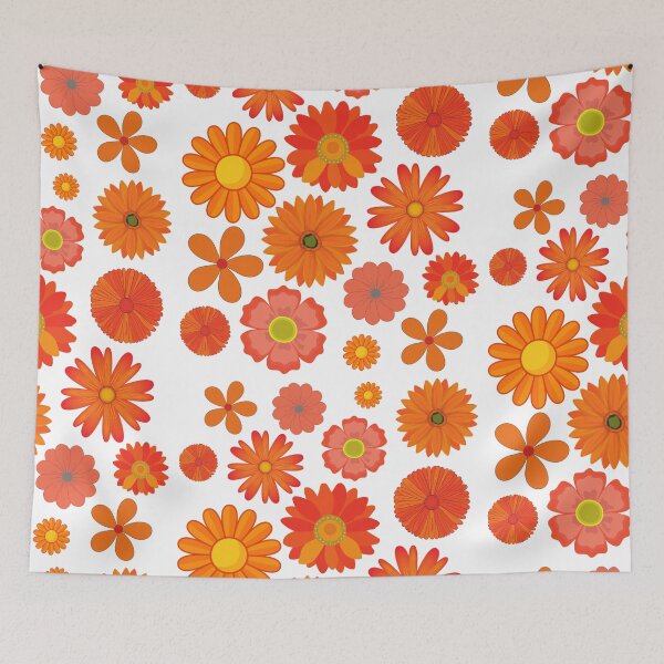 Item preview, Lots of Orange Flowers! Gorgeous! designed and sold by Pinnypin.