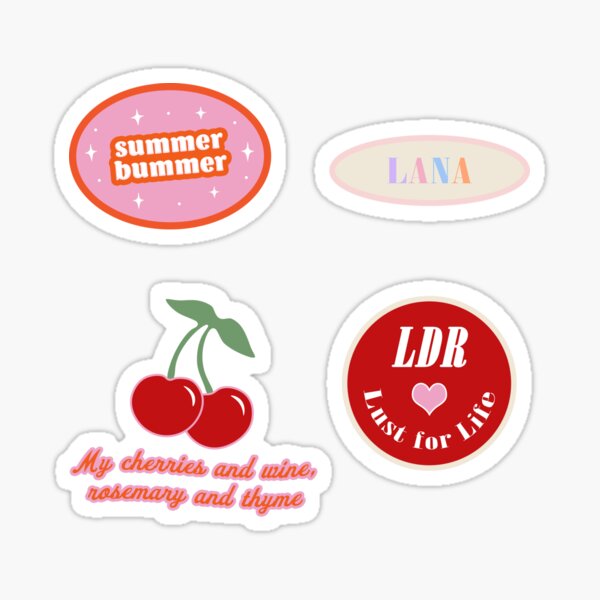 Lana Del Rey - Lust for Life Pack Sticker