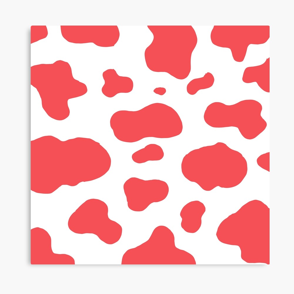 Red cow sale print