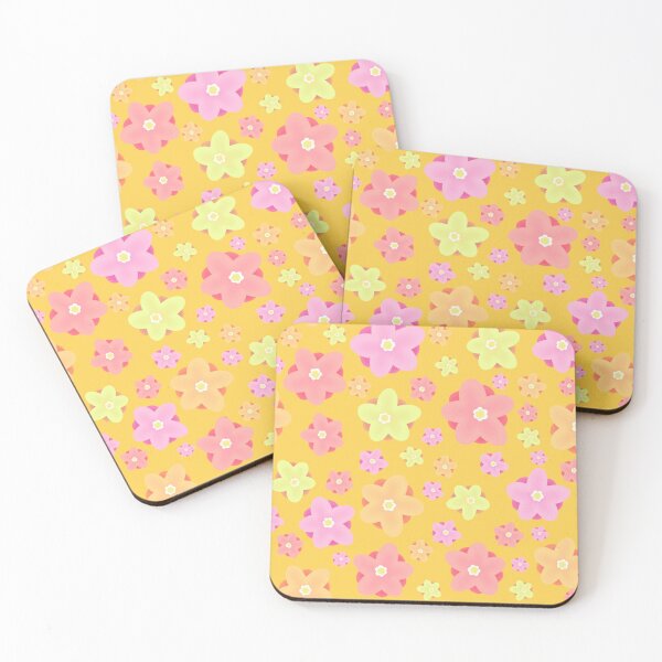 Item preview, Yellow and Pastel Flower Pattern designed and sold by ColsonC.