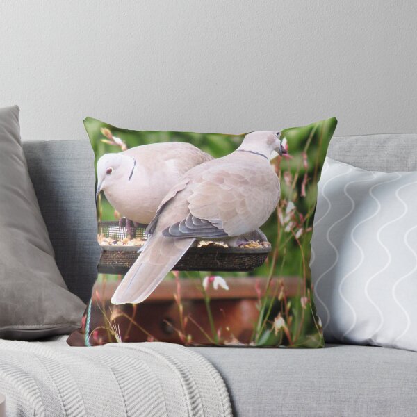 Item preview, Two Doves Eating Bird Seeds designed and sold by EvieTuffs.