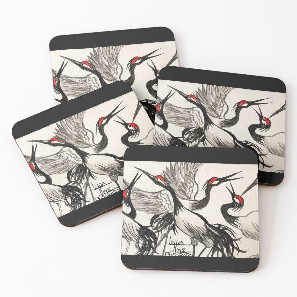 Item preview, Red Crowned Cranes designed and sold by lindahineart.
