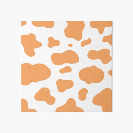 Orange Cow Print
