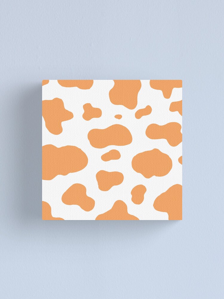 "Orange Cow Print" Canvas Print for Sale by coolcar136 Redbubble