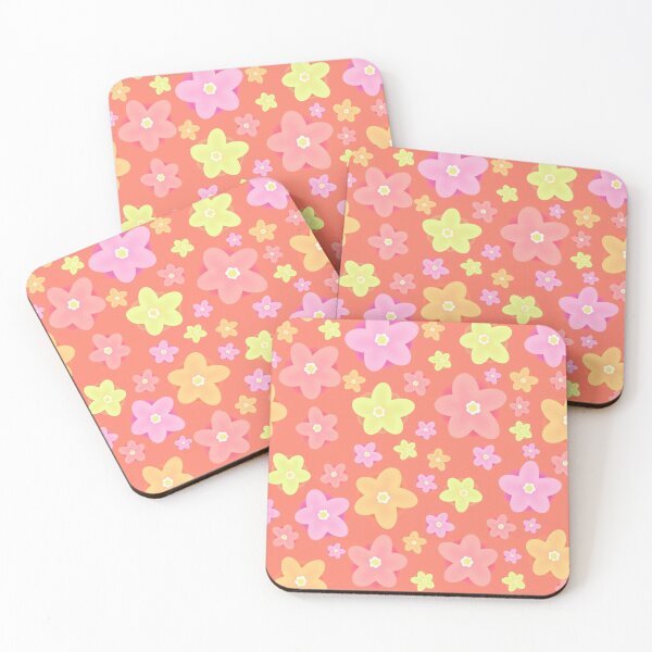 Item preview, Peach and Pastel Flower Pattern designed and sold by ColsonC.