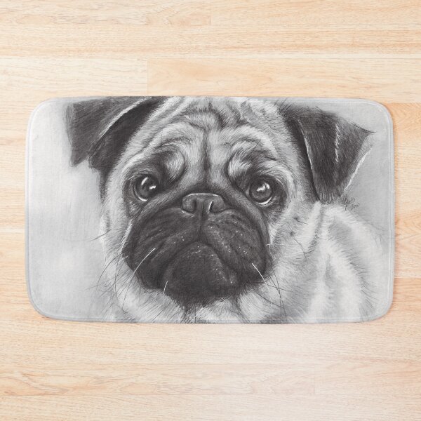 Item preview, Pug Drawing designed and sold by Olga Shvartsur.