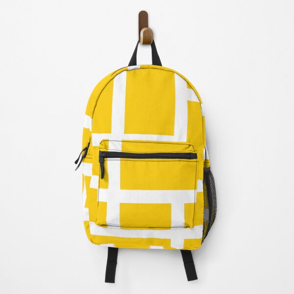 Item preview, Golden Yellow and White Rectangular Geometric Block Art Design designed and sold by inquestyle.