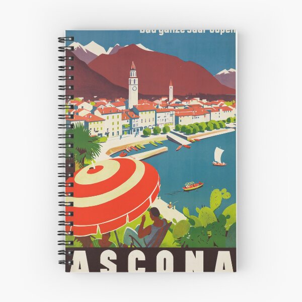 Item preview, Ascona vintage travel poster designed and sold by stickart-marek.