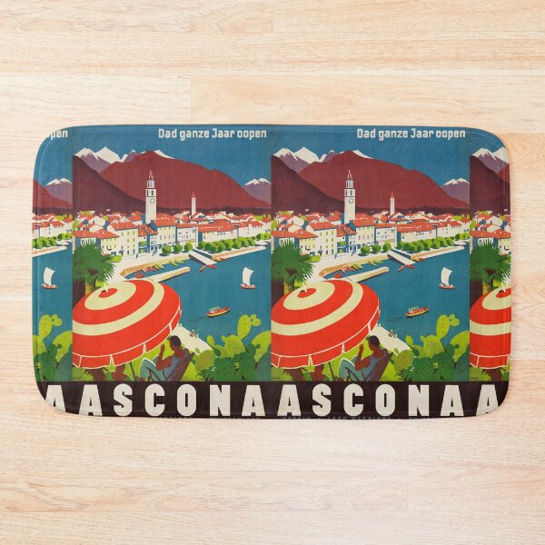 Item preview, Ascona vintage travel poster designed and sold by stickart-marek.