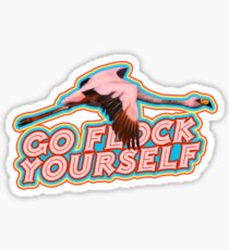 Flamingo Says Sticker