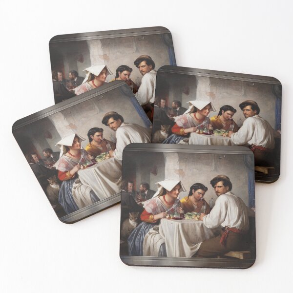 Item preview, In a Roman Osteria by Carl Heinrich Bloch Classical Fine Art Reproduction designed and sold by Xzendor7 Digital Art Creations.