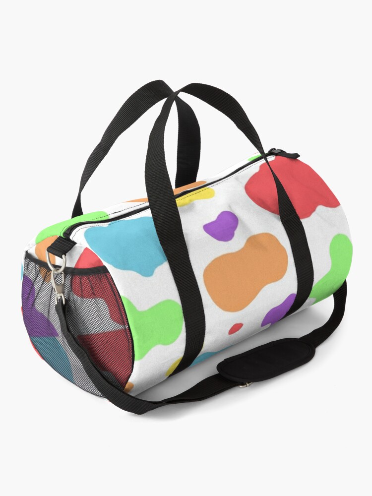 cow print duffle bag