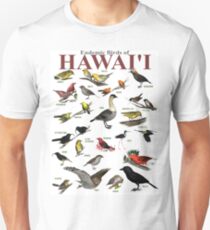 The Endemic Birds of Hawaii Unisex T-Shirt