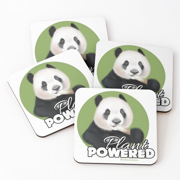Item preview, PLANT POWERED PANDA VEGAN designed and sold by wiboandbear.