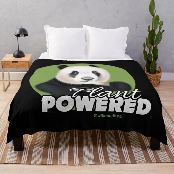 Item preview, PLANT POWERED PANDA VEGAN designed and sold by wiboandbear.