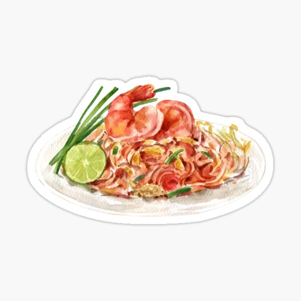 Item preview, Pad Thai - Thai-Style Fried Noodles designed and sold by Alicia Chee.