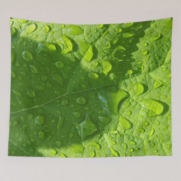 Item preview, Green Leaf With Water Droplets  designed and sold by LittleBjorn.