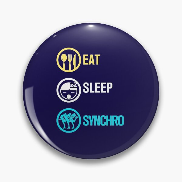 Item preview, Synchronized Skating Eat Sleep Synchro designed and sold by jaygo.