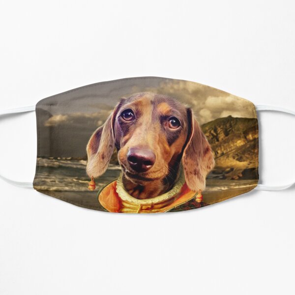 Dachshund Dog Portrait - Penny Flat Mask
