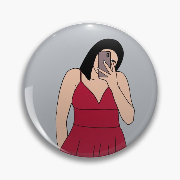 Artikelvorschau, Minimalistische Karikatur des Mädchens im Kleid 2 entworfen und verkauft von customportrait0.