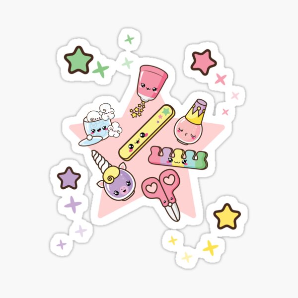 Kawaii nail time! Sticker
