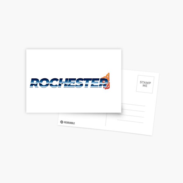 Officially Licensed Chrome Rochester Logo Postcard