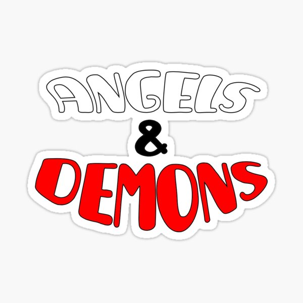 Angels And Demons Stickers Redbubble - angels and demons jaden roblox id
