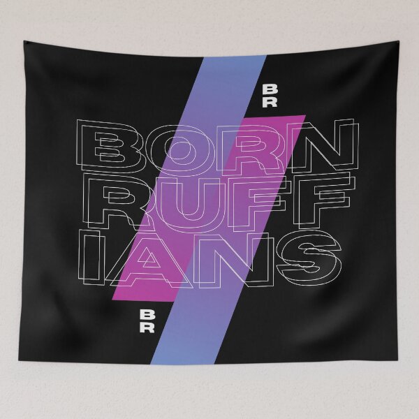 Item preview, Born Ruffians // Geometric Illustration designed and sold by KylieBeth Designs.