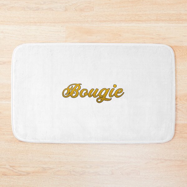 Item preview, Bougie gold print on white gift designed and sold by Stageystuff.