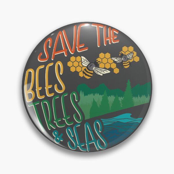 Item preview, Round Save The Bees, Trees, & Seas designed and sold by CarlosAlberto.
