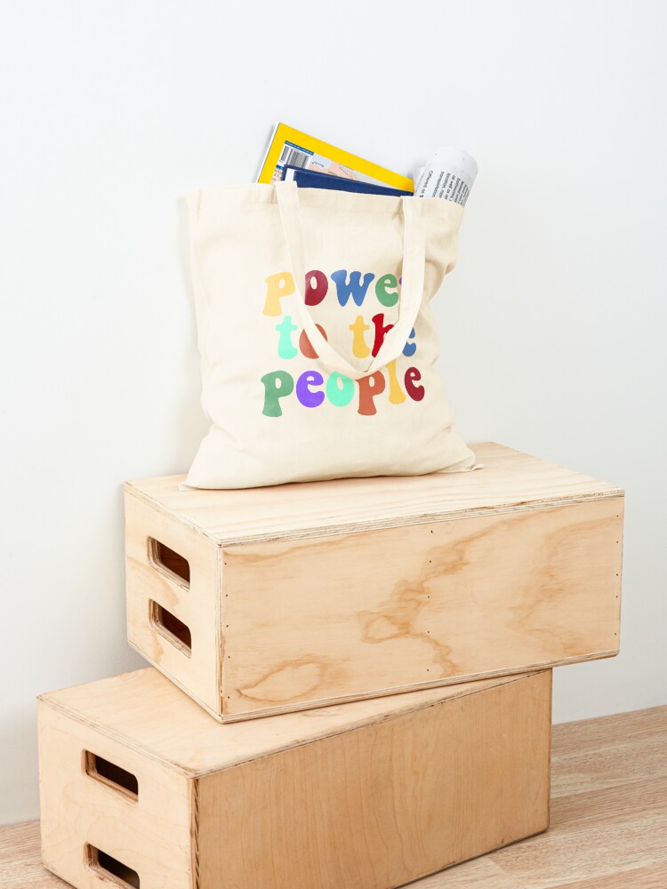 Alternate view of power to the people (rainbow) Tote Bag