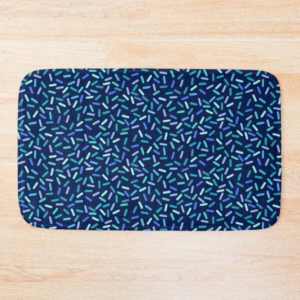 Item preview, Blue Sprinkles Mix Pattern Navy Background designed and sold by oeschi.