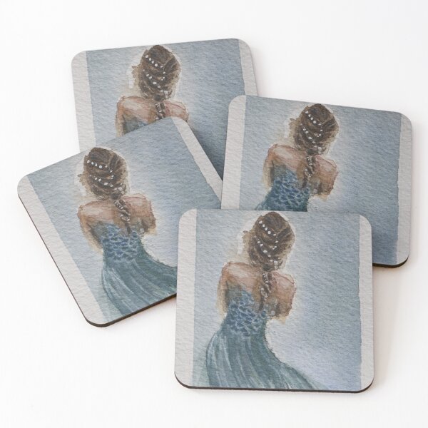 Item preview, Mermaid in watercolor designed and sold by MimiKuo.