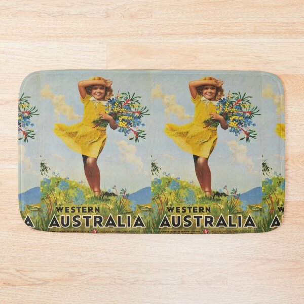 Item preview, Western Australia vintage travel poster designed and sold by stickart-marek.