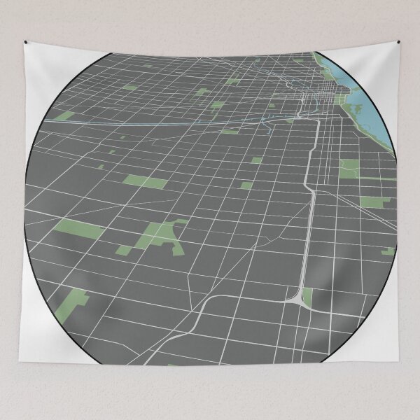 Item preview, Chicago Grid South Side Aerial designed and sold by urbsinhorto.