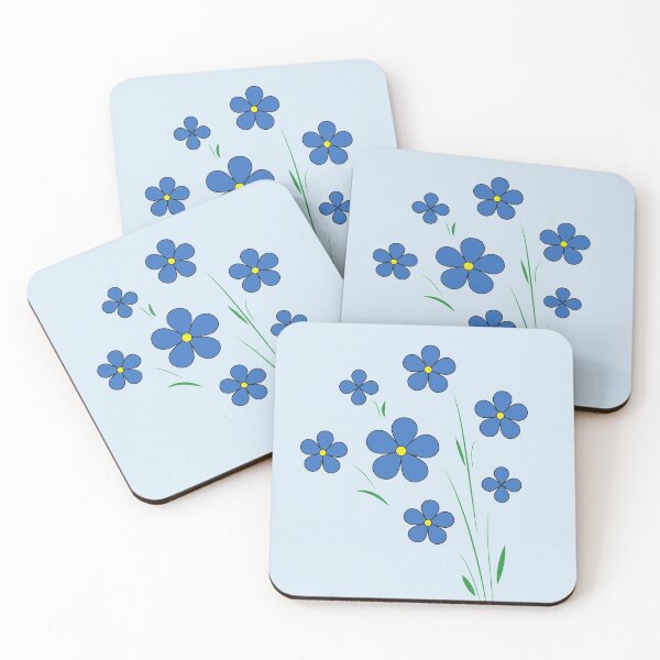 Item preview, Pretty Blue Flowers!  designed and sold by Pinnypin.