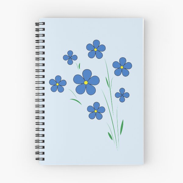 Item preview, Pretty Blue Flowers!  designed and sold by Pinnypin.