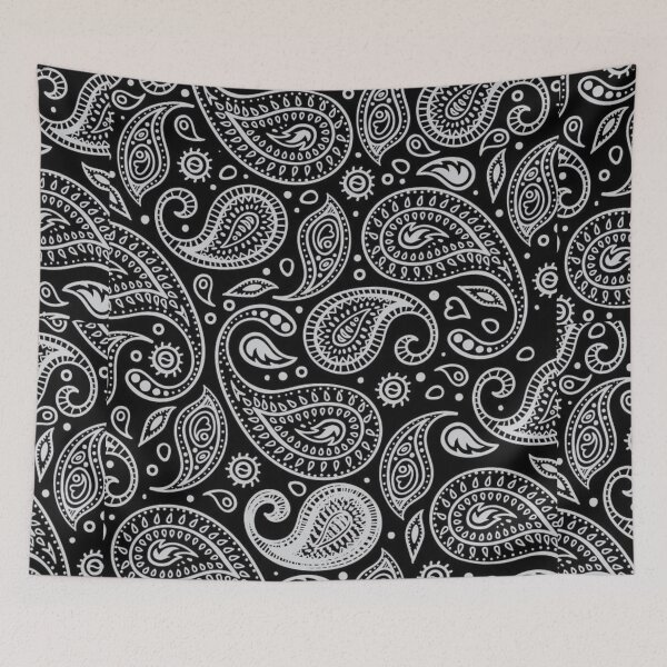 Item preview, Black paisley design  designed and sold by Albert Faldet.