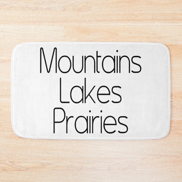 Item preview, Mountains Lakes Prairies designed and sold by FontfulDesigns.