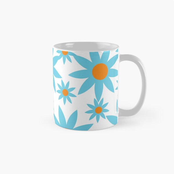 Artikelvorschau, Hellblaues Blumenmuster entworfen und verkauft von Pinnypin.