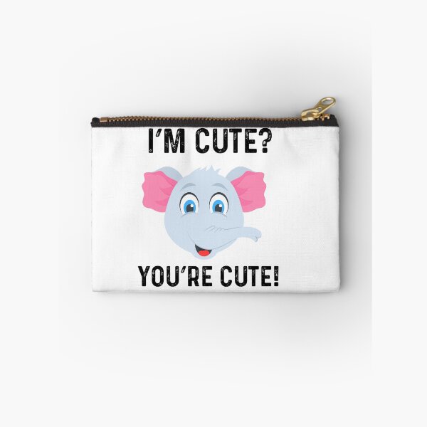 Item preview, Cute Baby Elephant, I’m Cute? You’re Cute Animal Design designed and sold by Lizzie May.