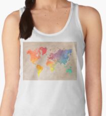 World Map maps Women's Tank Top