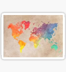 World Map maps Sticker