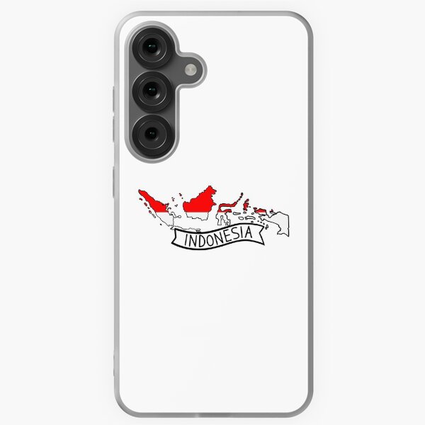Item preview, Indonesia Flag Map Sticker designed and sold by Drawingvild.
